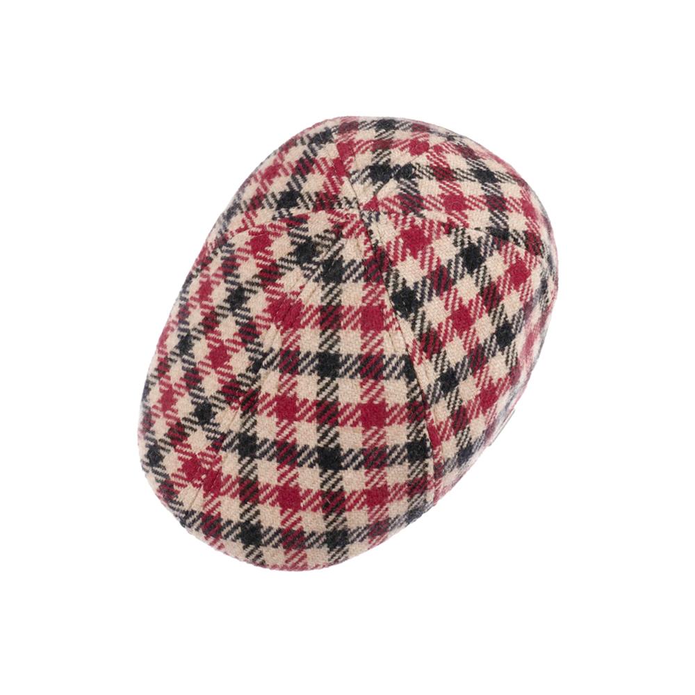 Stetson - Texas Vichy Check - Sixpence/Flat Cap - Red