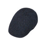 Stetson - Texas Wool Herringbone - Sixpence/Flat Cap - Black/Blue