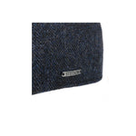 Stetson - Texas Wool Herringbone - Sixpence/Flat Cap - Black/Blue