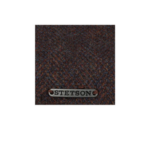 Stetson - Texas Wool Herringbone - Sixpence/Flat Cap - Brown/Blue