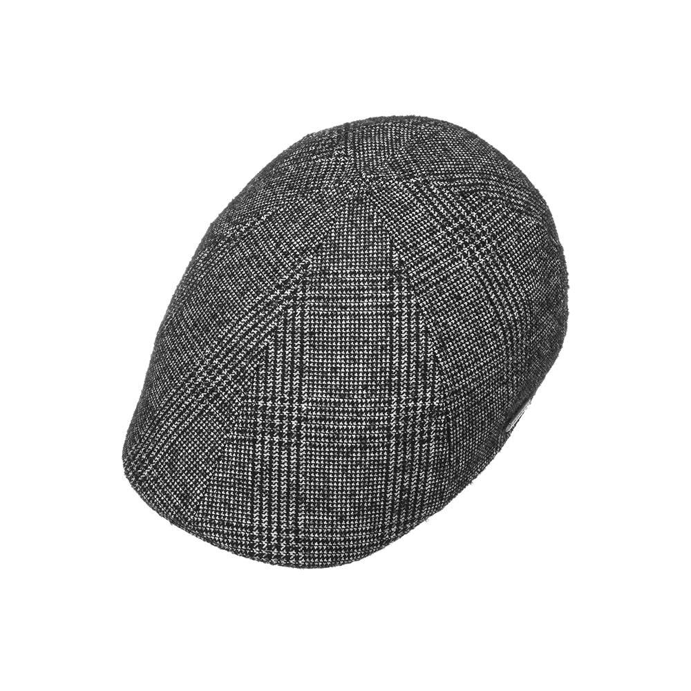 Stetson - Texas Wool - Sixpence/Flat Cap - Black/White