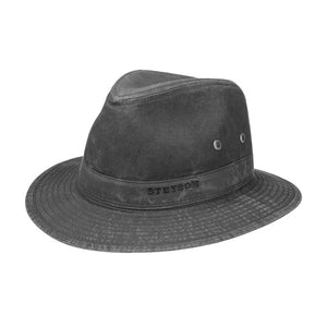 Stetson - Traveller Hat Delave Organic Cotton - Fedora - Black