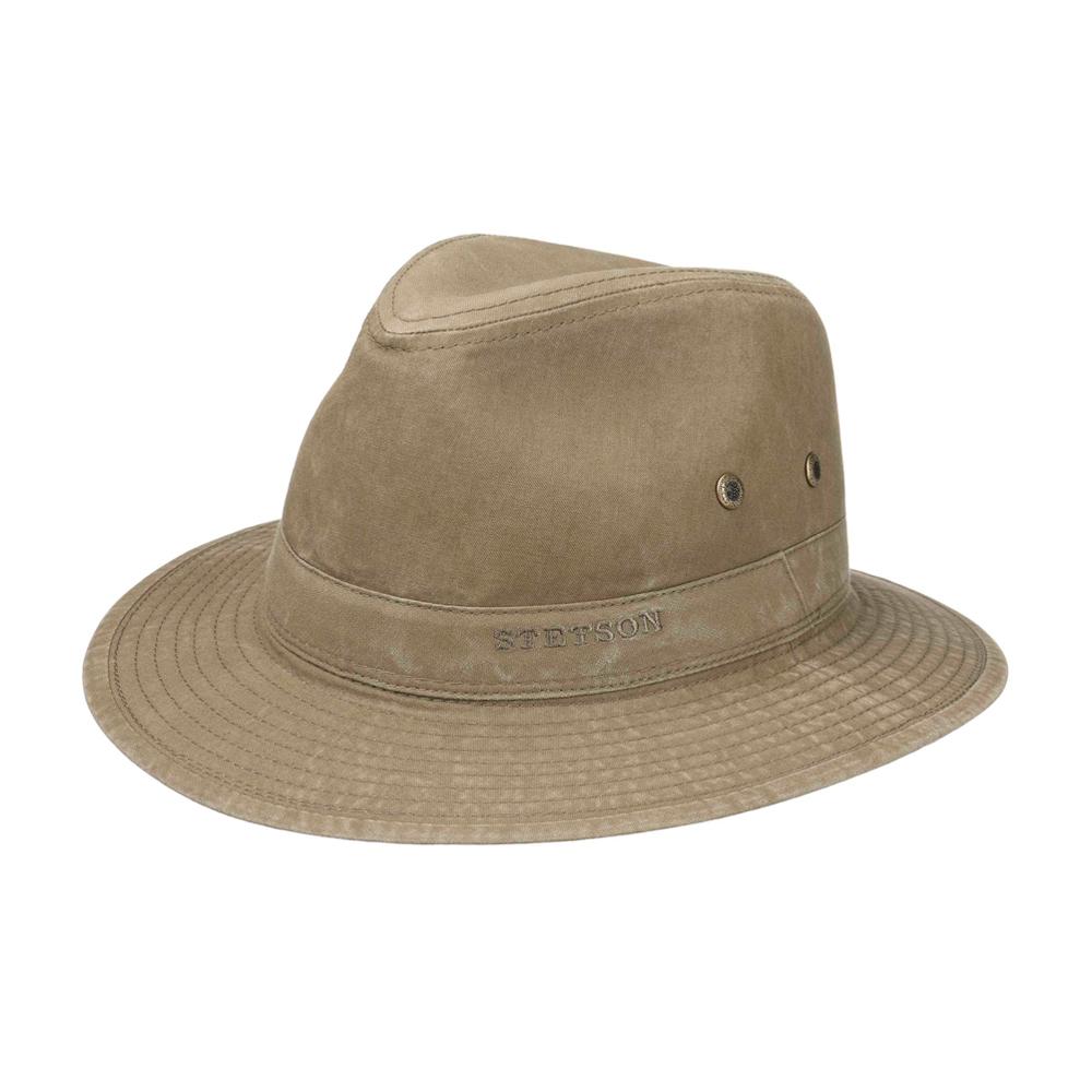 Stetson - Traveller Hat Delave Organic Cotton - Fedora - Khaki