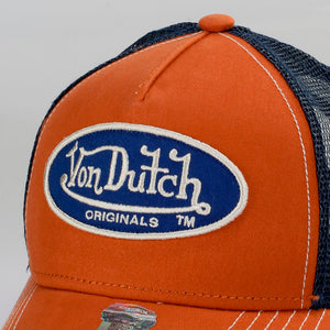 Von Dutch - Boston - Trucker/Snapback - Orange/Navy