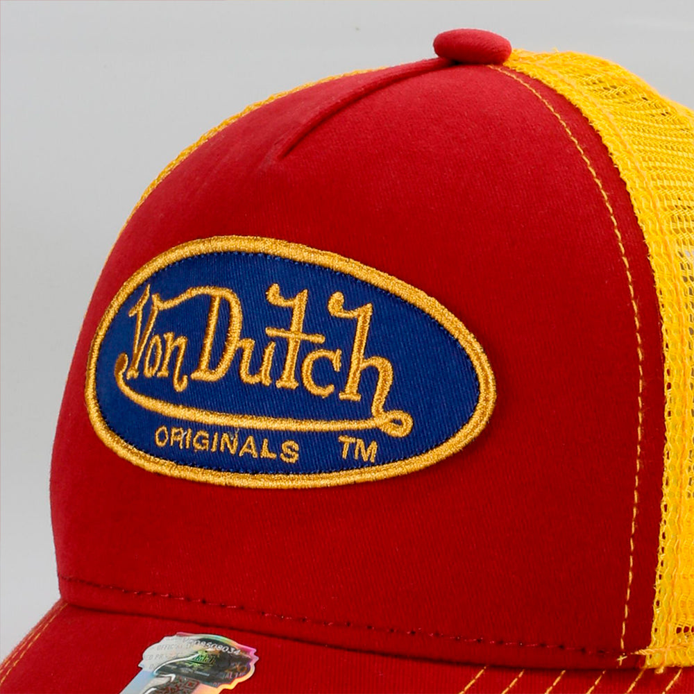 Von Dutch - Boston - Trucker/Snapback - Red/Yellow